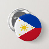 philippinische Flagge Button (Vorne & Hinten)