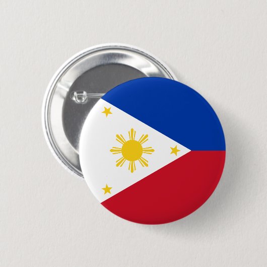 philippinische Flagge Button (Vorne & Hinten)