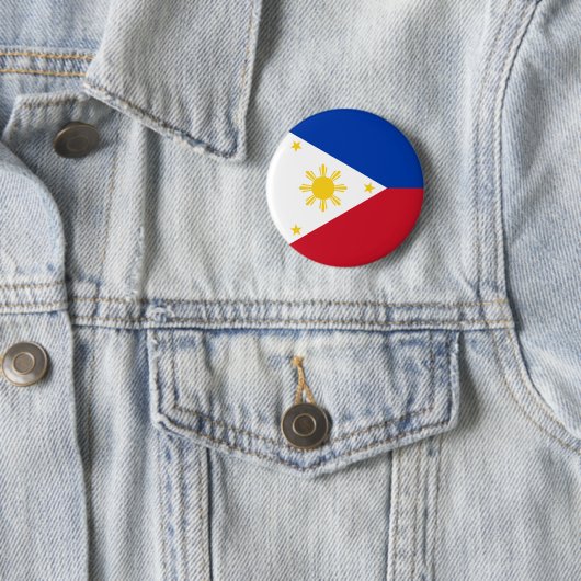 philippinische Flagge Button (Beispiel)