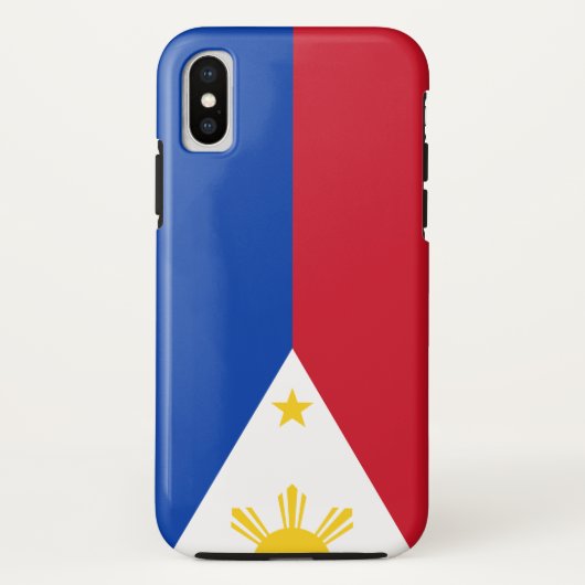 philippinische Flagge Case-Mate iPhone Hülle (Rückseite)