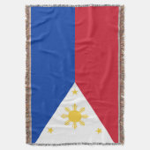 philippinische Flagge Decke (Vorderseite Vertikal)