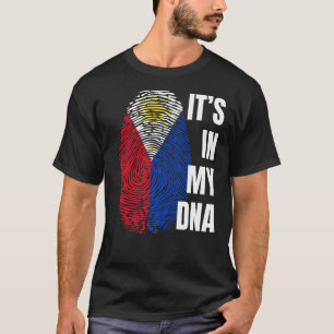 Philippinische Flagge Dna Fingerprint Philippinen T-Shirt