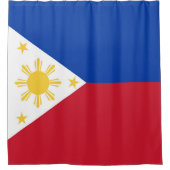 philippinische Flagge Duschvorhang (Vorderseite)