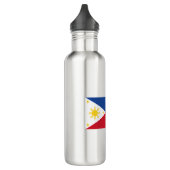 philippinische Flagge Edelstahlflasche (Links)