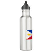 philippinische Flagge Edelstahlflasche (Links)