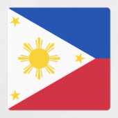 philippinische Flagge Etiketten (Design 1)