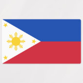 philippinische Flagge Etiketten (Design 1)