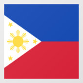 philippinische Flagge Fensteraufkleber (Blatt)