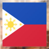 philippinische Flagge Fensteraufkleber (Blatt 2)