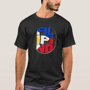 philippinische Flagge Filipino Flagge Pinoy Flagge T-Shirt