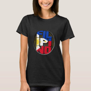 philippinische Flagge Filipino Flagge Pinoy Flagge T-Shirt