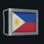 philippinische Flagge Filipino Rechteckige Gürtelschnalle<br><div class="desc">Patriotische Flagge der Philippinen. Offizielle Filipino-Fahne auf vielen hochwertigen Geschenkideen. Wenn Sie einen Ausflug auf die Philippinen planen,  ist dies eine coole Ergänzung,  um mit Ihnen auf Ihrer Philippinreise mitzumachen.</div>