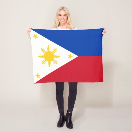philippinische Flagge Fleecedecke (Beispiel)