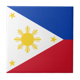 philippinische Flagge Fliese