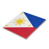 philippinische Flagge Fliese (Seite)