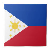 philippinische Flagge Fliese (Vorderseite)