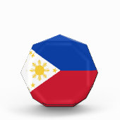 philippinische Flagge Fotoblock (Vorderseite)