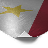 philippinische Flagge Fotodruck (Ecke)