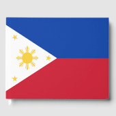philippinische Flagge Gästebuch (Vorderseite)