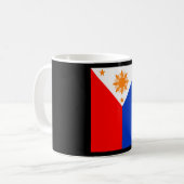 Philippinische Flagge � Geist Australiens Kaffeetasse (Vorderseite Links)