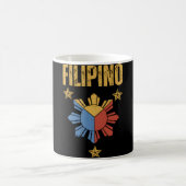 Philippinische Flagge � Geist Australiens Kaffeetasse (Mittel)
