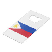philippinische Flagge Geldbeutel Flaschenöffner (Vorderseite Schrägansicht)