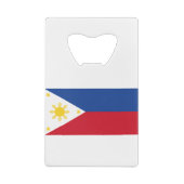philippinische Flagge Geldbeutel Flaschenöffner (Rückseite)