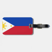 philippinische Flagge Gepäckanhänger (Rückseite horizontal)
