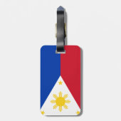philippinische Flagge Gepäckanhänger (Rückseite vertikal)