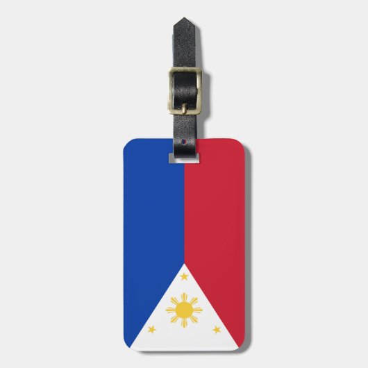 philippinische Flagge Gepäckanhänger (Vorderseite vertikal)