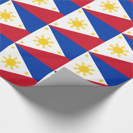philippinische Flagge Geschenkpapier (Ecke)