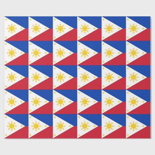 philippinische Flagge Geschenkpapier (Flach)