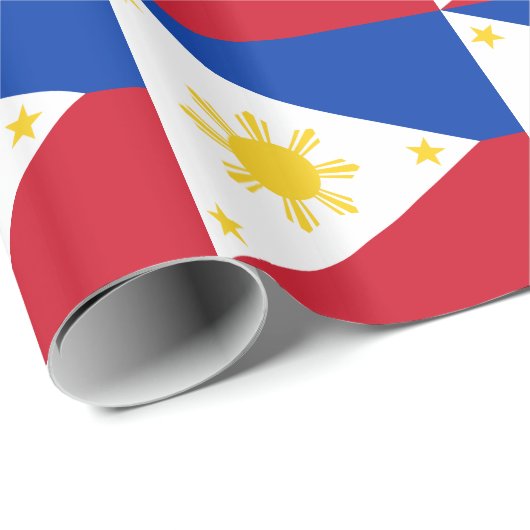 philippinische Flagge Geschenkpapier (Rolleneckpunkt)