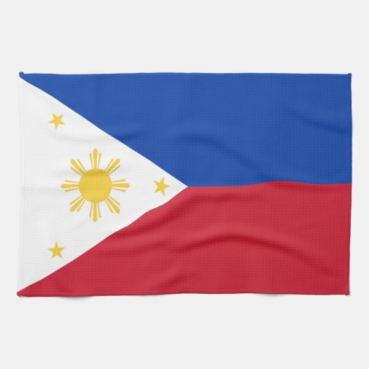 philippinische Flagge Geschirrtuch (Horizontal)