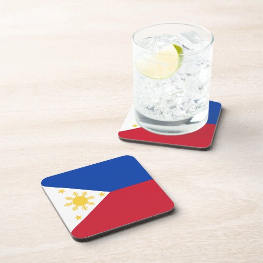philippinische Flagge Getränkeuntersetzer (Rechte Seite)