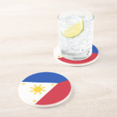philippinische Flagge Getränkeuntersetzer (Seite)