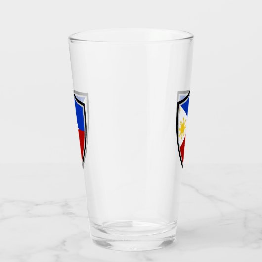 philippinische Flagge Glas (Rechts)