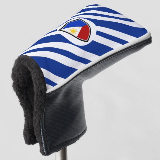 philippinische Flagge Golf Headcover (3/4 Vorderseite)