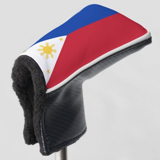 philippinische Flagge Golf Headcover (3/4 Vorderseite)