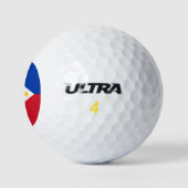 philippinische Flagge Golfball (Logo)