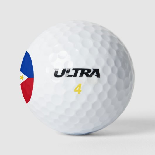philippinische Flagge Golfball (Logo)