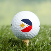 philippinische Flagge Golfball (Insitu T-Shirt)