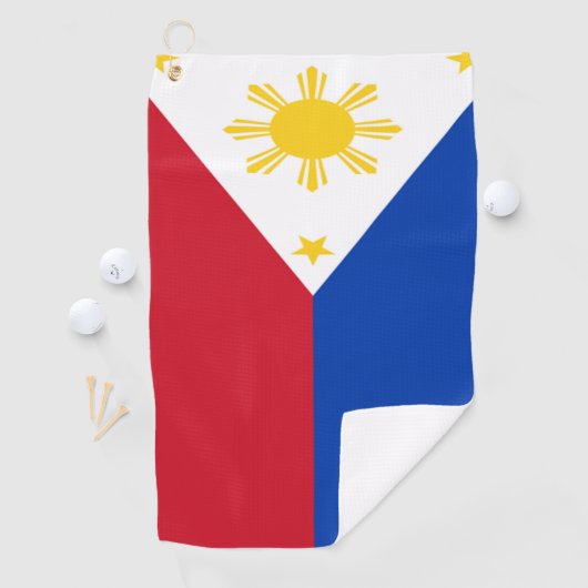 philippinische Flagge Golfhandtuch (Insitu)