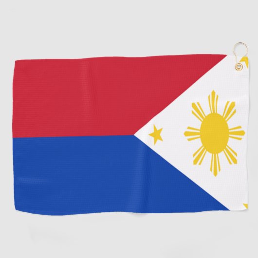 philippinische Flagge Golfhandtuch (Horizontal)