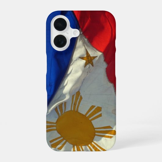 philippinische Flagge iPhone 16 Hülle (Rückseite)