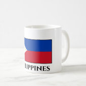 philippinische Flagge Kaffeetasse (VorderseiteRechts)