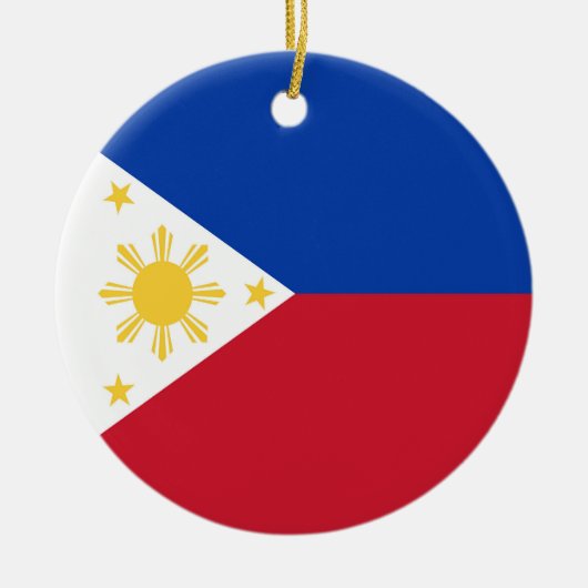 philippinische Flagge Keramik Ornament (Vorne)