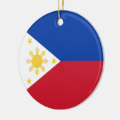 philippinische Flagge Keramik Ornament (Links)