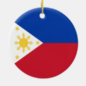 philippinische Flagge Keramik Ornament (Hinten)
