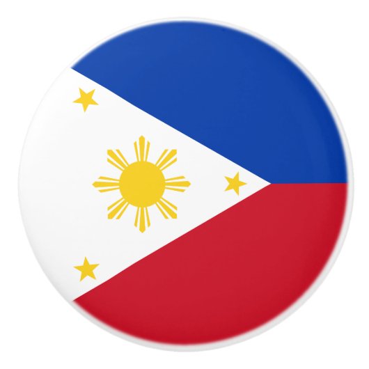 philippinische Flagge Keramikknauf (Vorderseite)